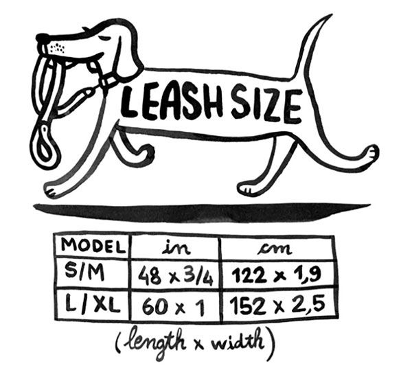 Dog Leash Size Chart - The French Shoppe
