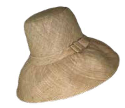 Demi Capeline Taupe Raffia Hat | Handmade French Style - The French Shoppe