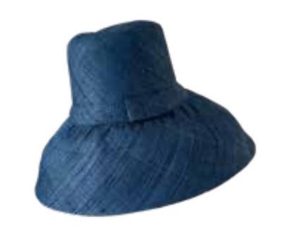 Raffia Sun Hat - Demi Capeline Navy | Handmade French Style - The ...