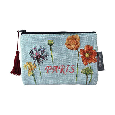Blue Purses with Eiffel Tower & Flowers - The French Shoppe